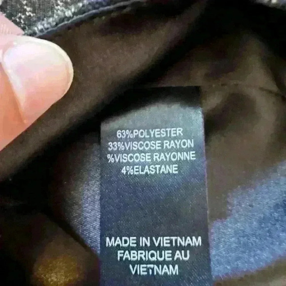 Tahari Women's Skirt A-Line Animal Print Lined Back Zipper Black Size 8 - Picture 6 of 6